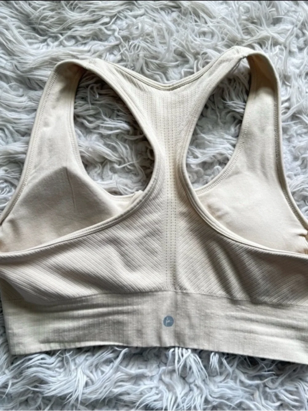 NWOT 90 Degrees by Reflex Nude Zip Front Sports Bra